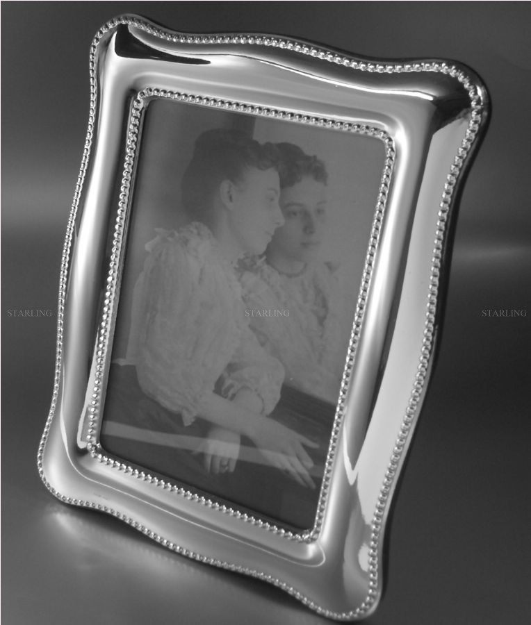 Deknudt Silberner Fotorahmen mit feinem Muster 10x15 cm - silber