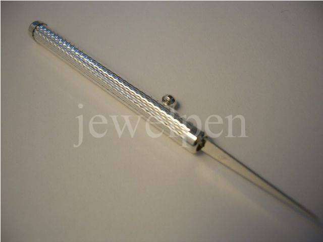 ZAHNSTOCHER 925% STERLING SILBER--KLASSISCHES KORNGUILLOCHE--SPITZE UND HÜLSE AUS 925 STERLING SILBER