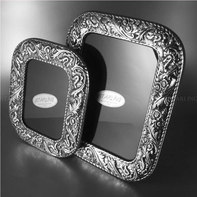 FOTORAHMEN MASSIVES 925 STERLING SILBER--ANTIK VINTAGE FINISH--VICTORIAN--09x13 – Bild 8