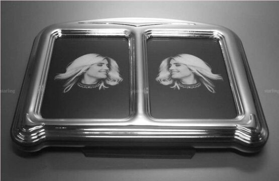 Fotorahmen,Bilderrahmen,Sterling Silber 925, Art Déco