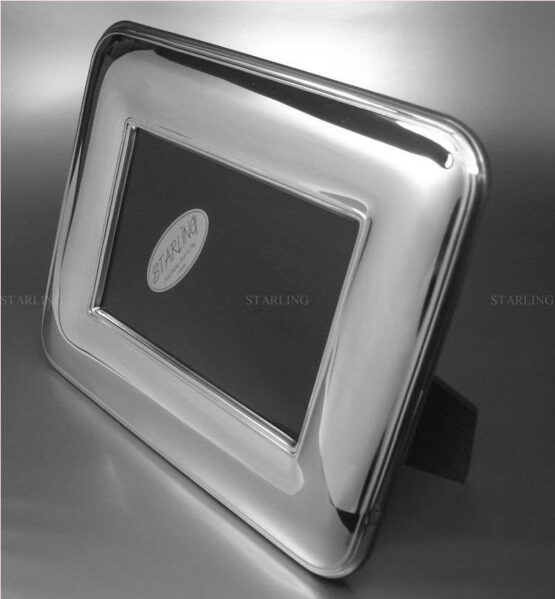FOTORAHMEN BILAMINIERTES FEINSILBER Ag--SMOOTH AND PLAIN--BREITE HOCHGLANZ POLIERTE LEISTE--MAHAGONI HOLZRÜCKEN--10×15 – Bild 4