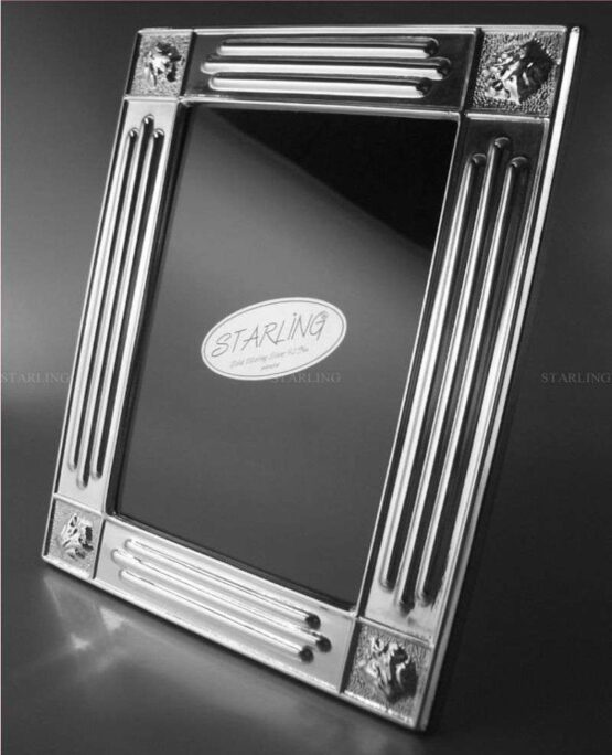 FOTORAHMEN 925 STERLING SILBER--NEO CLASSICAL--MAHAGONI BACK--10x15