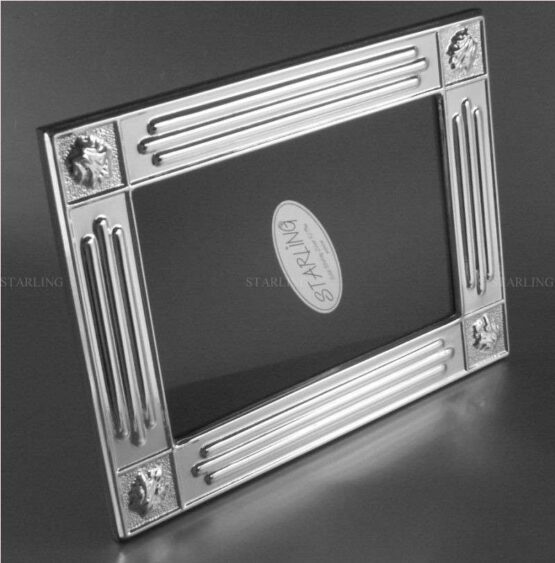 FOTORAHMEN 925 STERLING SILBER--NEO CLASSICAL--MAHAGONI BACK--10x15 – Bild 4