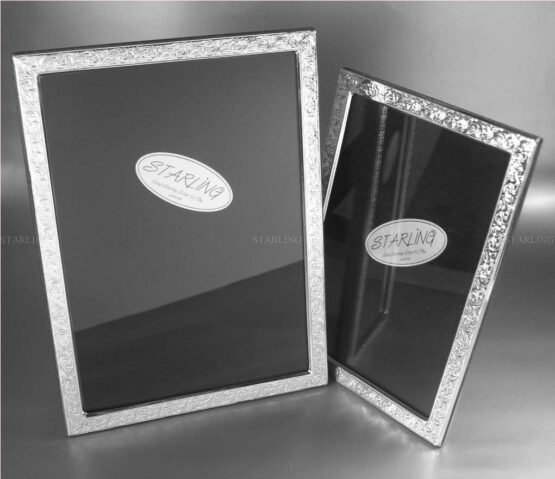 FOTORAHMEN 925 STERLING SILBER--KLASSISCH FEINE WIENER GRAVUR--MAHAGONI HOLZRÜCKEN--13x18 – Bild 8