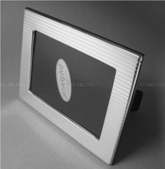 FOTORAHMEN MASSIVES 925 STERLING SILBER--KLASSISCHER ART DÉCO RAHMEN--HOLZRÜCKEN--9x13 – Bild 4