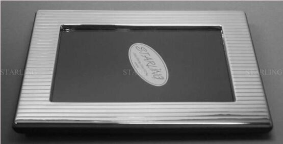 FOTORAHMEN MASSIVES 925 STERLING SILBER--KLASSISCHER ART DÉCO RAHMEN--HOLZRÜCKEN--9x13 – Bild 6